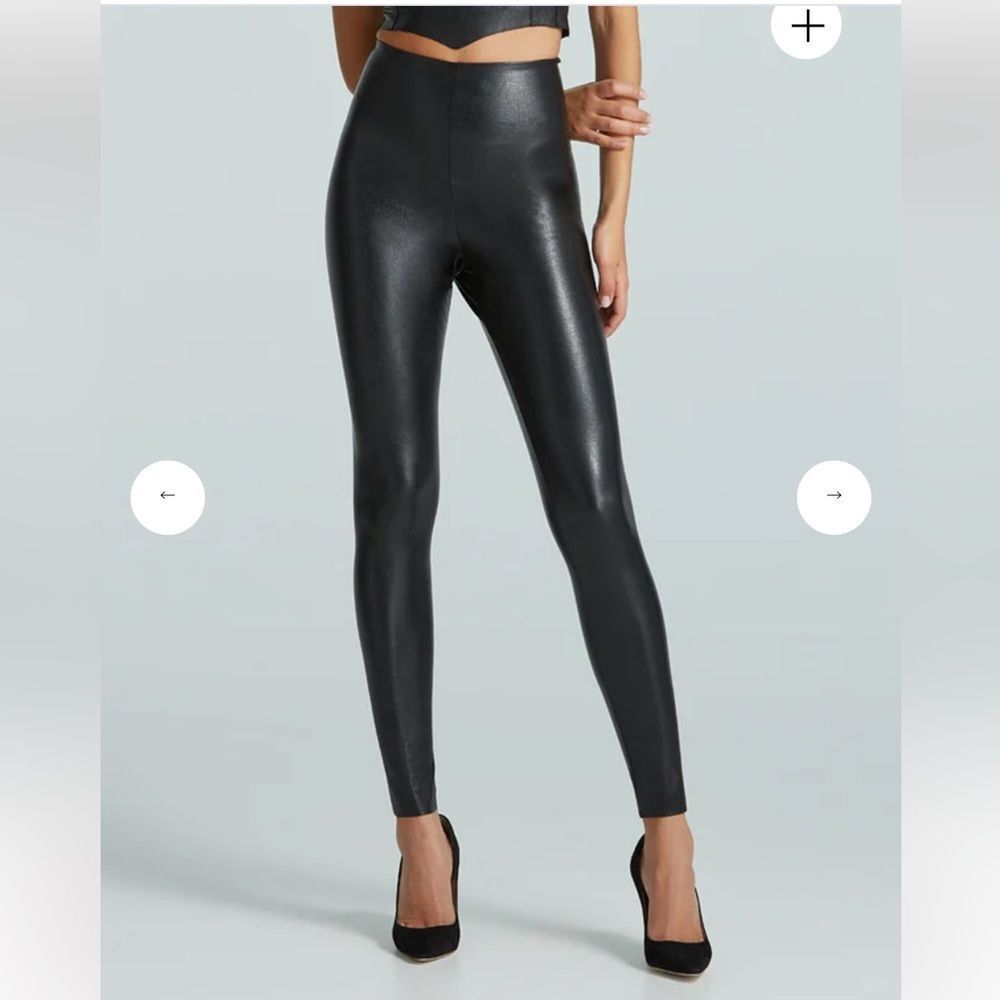 Commando Black Faux Leather Leggings